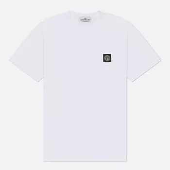 Мужская футболка Stone Island 60/2 Cotton Jersey Slim, цвет белый, размер XXL