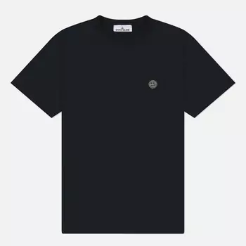 Мужская футболка Stone Island Compass Patch, цвет синий, размер L
