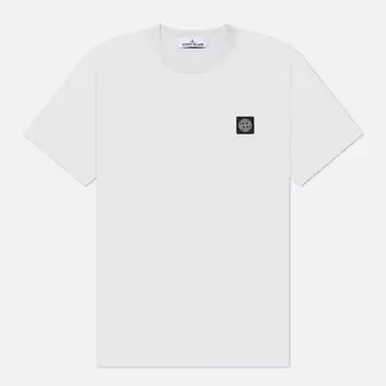 Мужская футболка Stone Island Compass Patch, цвет голубой, размер L