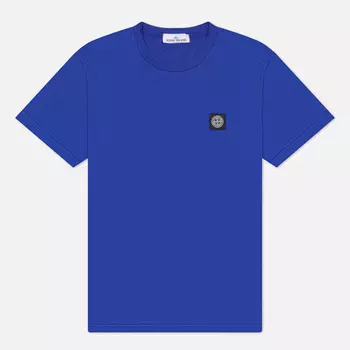 Мужская футболка Stone Island Compass Patch, цвет синий, размер XL