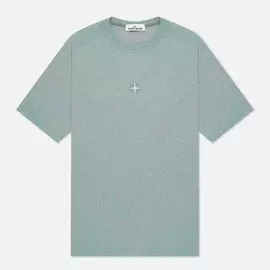 Мужская футболка Stone Island Dust Colour Treatment, цвет серый, размер XL