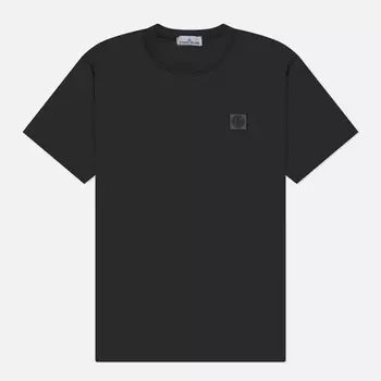 Мужская футболка Stone Island Fissato Compass Patch Logo, цвет серый, размер L
