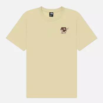 Мужская футболка The North Face Cartoon Logo Relaxed, цвет бежевый, размер XXL
