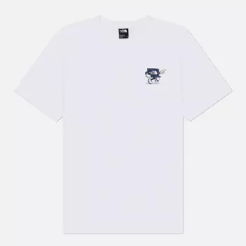 Мужская футболка The North Face Cartoon Logo Relaxed, цвет белый, размер S