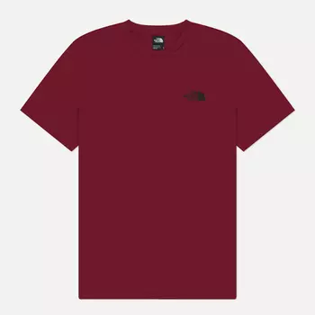 Мужская футболка The North Face Simple Dome Crew Neck, цвет бордовый, размер XXL