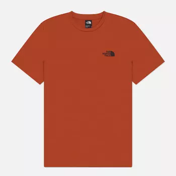 Мужская футболка The North Face Simple Dome Crew Neck, цвет оранжевый, размер L