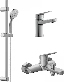 Комплект смесителей Cersanit Flavis + Vibe 64508, хром