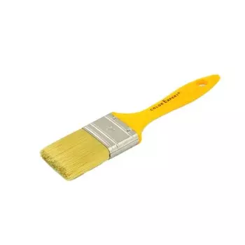 Кисть плоская искусственная щетина пластиковая ручка Color Expert 50х14 мм для эмалей и лаков на водной основе