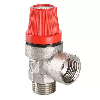 Клапан предохранительный Valtec 1/2 ВН(г) х 1/2 НР(ш) 3 бар для систем отопления 120 °С (VT.496.N.0430)