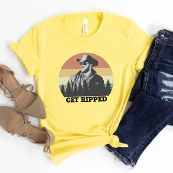 Футболка Get Ripped Футболка Yellowstone Футболка Get Ripped Rip Wheeler Футболка унисекс Топы L