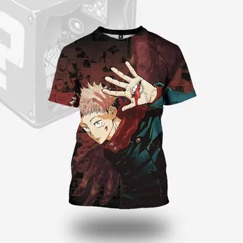 2024 Лето 3D All Art Аниме Sukuna Goju Itadori Jujutsu Kaisen Персонаж Взрослая Футболка Уличный Повседневный Топ XS