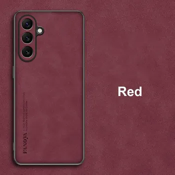 Для Samsung F15 F55 C55 чехол роскошный PU кожаный чехол для телефона Samsung Galaxy M15 M35 M55 5G задняя крышка силиконовая полная защита For Samsung M15 5G чёрный