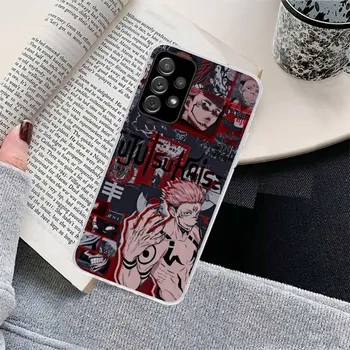 Чехол для телефона с изображением аниме дзюдзюцу кайсен для Samsung Galaxy S10 S21 S22 Plus Ultra A91 A51 A21S A12, прозрачный чехол для телефона Galaxy S30