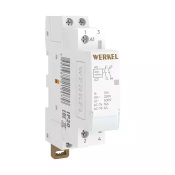 Контактор модульный Werkel Контакторы W941M16O/ Контактор модульный 16