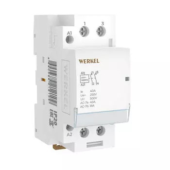 Контактор модульный Werkel Контакторы W942M40O/ Контактор модульный 40