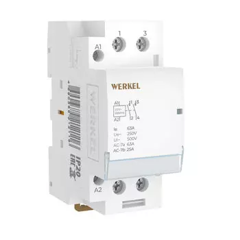 Контактор модульный Werkel Контакторы W942M63O/ Контактор модульный 63