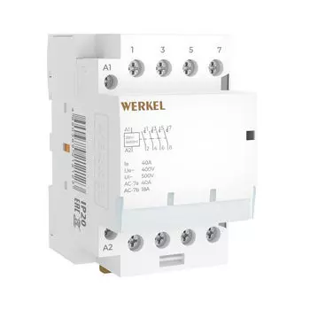 Контактор модульный Werkel Контакторы W943M40O/ Контактор модульный 40