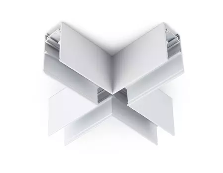 Коннектор X-образный для накладного шинопровода Magnetic Ambrella Trac