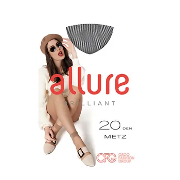 ALLURE Носки женские 20 ден Metz Nero