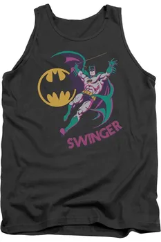 Майка-топ для взрослых DC Comics Swinger Gildan, цвет charcoal
