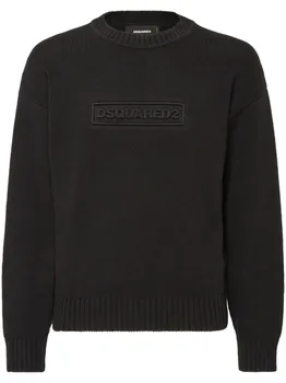 DSQUARED2 джемпер с логотипом, черный