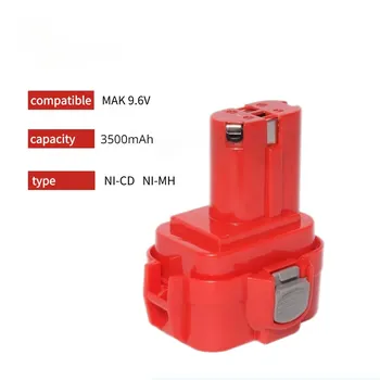 Перезаряжаемая NI-CD батарея PA09 9,6 в 9100 Ач для беспроводной дрели Makita 9120 9122 9133 9134 6207D 6222D, аккумулятор для электроинструмента