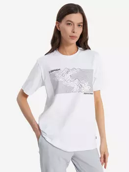 Футболка женская Bask Topography Lt V2, Белый