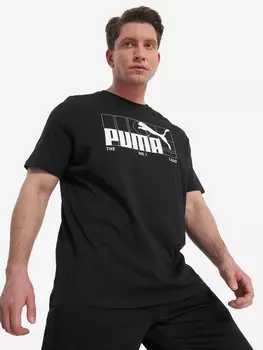 Футболка мужская PUMA Graphic No.1 Logo, Черный