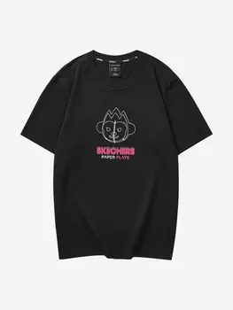 Футболка Skechers, Черный, размер 42-44