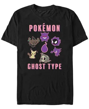 Мужская футболка с коротким рукавом Pokemon Team Ghost Group Fifth Sun, черный