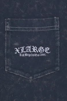 Футболка с перекрашенным карманом Xlarge, синий