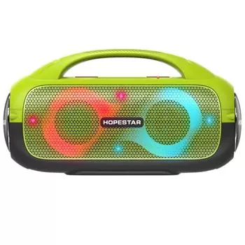 Портативная акустика Hopestar A50 Party, 80 Вт, AUX, USB, microSD, Bluetooth, подсветка, светло-зеленый
