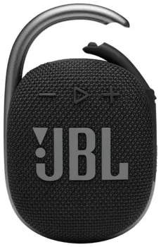 Портативная акустика JBL CLIP 4, 5 Вт, Bluetooth, черный (JBLCLIP4BLK)