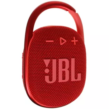 Портативная акустика JBL CLIP 4, 5 Вт, Bluetooth, красный (JBLCLIP4REDAM)