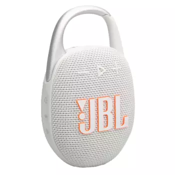 Портативная акустика JBL CLIP 5 , 5 Вт, Bluetooth, белый (JBLCLIP5WHT)