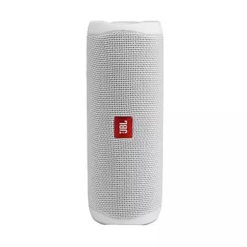Портативная акустика JBL Flip 5, 20 Вт, Bluetooth, белый (JBLFLIP5WHTAM)