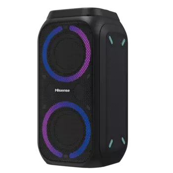 Портативная акустика Hisense Party Rocket 160, 160 Вт, AUX, USB, Bluetooth, подсветка, черный (Party Rocket 160)