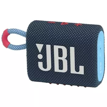 Портативная акустика JBL GO 3, 4.2 Вт, Bluetooth, синий/розовый (JBLGO3BLUP)