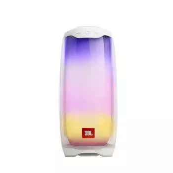 Портативная акустика JBL Pulse 4, 20 Вт, Bluetooth, подсветка, белый (JBLPULSE4WHTAM)