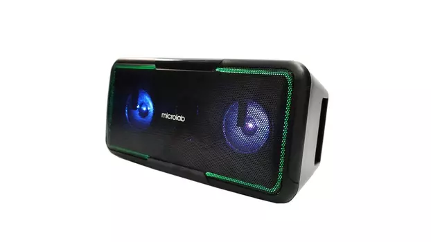 Портативная акустика Microlab BP12, 20 Вт, AUX, USB, Bluetooth, подсветка, черный