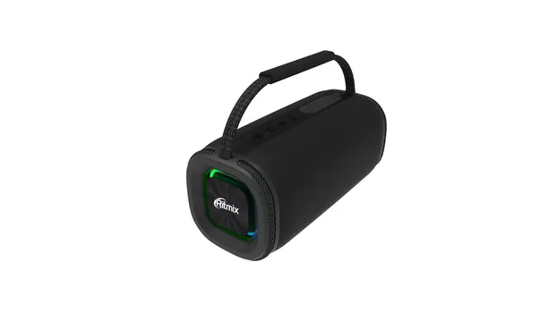 Портативная акустика Ritmix SP-330B, 12 Вт, FM, AUX, USB, microSD, Bluetooth, подсветка, черный
