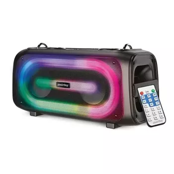 Портативная акустика SmartBuy Agility, 28 Вт, FM, AUX, USB, Bluetooth, подсветка, черный (SBS-5530)