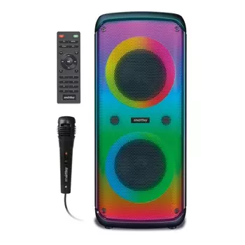 Портативная акустика Solid 2 Agility, 50 Вт, FM, AUX, USB, Bluetooth, подсветка, черный (SBS-5540)