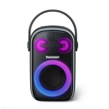 Портативная акустика Tronsmart Halo 100, 60 Вт, AUX, USB, microSD, Bluetooth, подсветка, черный (862339)