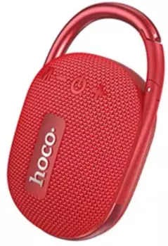 Портативная акустика Hoco HC17 BT, 5 Вт, FM, AUX, microSD, Bluetooth, подсветка, красный