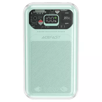 Портативный аккумулятор (Powerbank) Acefast M2-20000, 20 А·ч, 2xUSB, 3А, Type-C, QC, PD, зеленый (AF-M2-MM)