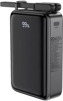 Портативный аккумулятор (Powerbank) Acefast M4, 20000 мА·ч, 3xUSB, 3А, Type-C, QC, PD, черный (AF-M4-BK)