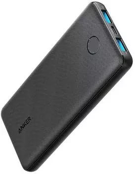 Портативный аккумулятор (Powerbank) Anker PowerCore III 10K Light, 10000 мА·ч, 2xUSB, 2.4А, Type-C, QC, PD, черный (A1247G11)
