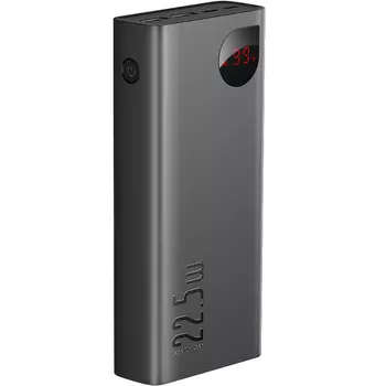 Портативный аккумулятор (Powerbank) BASEUS Adaman Metal Digital Display - Tarnish , 30000mAh, 2xUSB, 3A, Type-C, QC, PD, черный (PPIMDA-C0A)