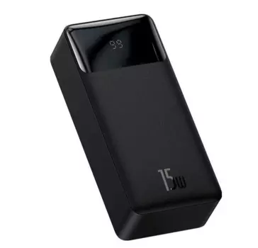Портативный аккумулятор (Powerbank) BASEUS Bipow Digital Display, 30000 мА·ч, 2xUSB, 3А, Type-C, QC, PD, черный (PPDML-K01)